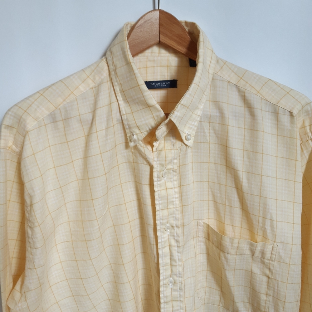 Burberry London check pattern button down shirt